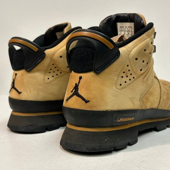 VTG GOOD Nike Air Jordan AJB 6 'Wheat' Nubuck 303897 701 2002 Tinker Hatfield 11 - Picture 7 of 14